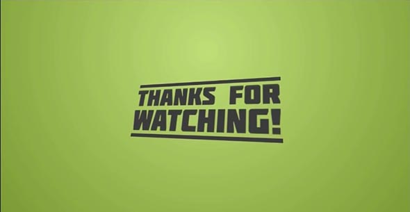 16 Green Typography Outro free after effects templates