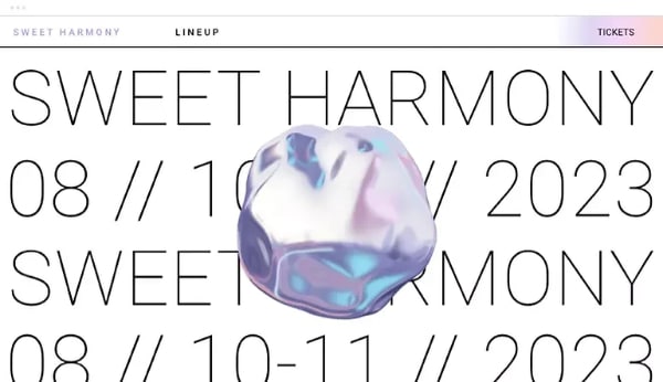 Music Festival Website Theme