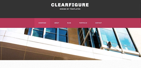 14 clearfigure Free Dreamweaver Template