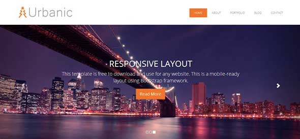 22 Urbanic Free Dreamweaver Template