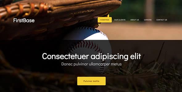 16 First Base Free Dreamweaver Template