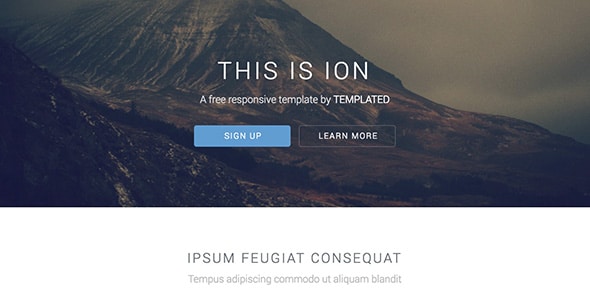 11 ion Free Dreamweaver Template
