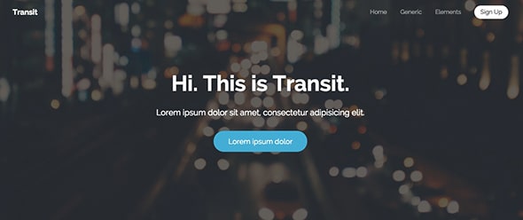 3 Transit Free Dreamweaver Templates
